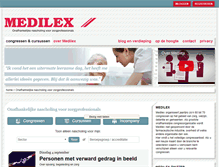 Tablet Screenshot of medilex.nl